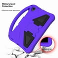 thumbnail image 4 of Dteck Kids Friendly Cover for Samsung Galaxy Tab A 10.1 Case 2019, SM-T510/T515,Anti-Drop Shock Proof Light Weight Convertible Handle Stand Cover (Purple), 4 of 7