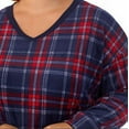 thumbnail image 4 of Nautica Womens Pajamas - Cozy Silky Fleece - 2 Piece Long Sleeve Winter Sleepwear Set for Women (Celebrate Plaid/Medium), 4 of 5