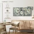 thumbnail image 5 of Elephant Stock Flowers On Gray Ii Wall Art - Horizontal Multi Panel Canvas - Living Room Wall Decor - Floral And Botanical Multi Panel - Blue And Beige Decor By Silvia Vassileva - 62" x 30", 5 of 8
