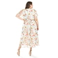 thumbnail image 3 of Vestido midi con estampado floral Roman Fashion /Tallas Extras, 3833 (Naranja) naranja 42, 3 of 6