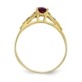 thumbnail image 2 of 14k Madi K Synthetic Garnet Ring, 2 of 4