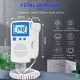 thumbnail image 4 of Monitor de frecuencia cardíaca fetal Doppler portátil para el hogar con batería de gel de 3,0 Mhz para mujeres embarazadas profesionales, 4 of 4