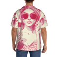 thumbnail image 3 of Easygdp Ace Of Diamonds Lady Mens Short Sleeve Button Down,Cuban Shirts for Men，Men's Casual Short-Sleeved Shirt-3X-Large, 3 of 5