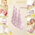 thumbnail image 2 of Coolnut 5 PCS Pink Cute Halloween Ghost Baby Muslin Washcloths, Cartoon Face Towel Burp Cloths Ultrasoft Absorbent Cotton Bath Wipes Towels for Newborn Boys Girls, 2 of 6