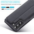 thumbnail image 7 of SaniMore for Samsung Galaxy S22 6.1" Case [RFID Blocking], Camera Protection Card Slot Ultra-Thin PU Leather Magnetic Wallet Cover with Practical Bracket Shockproof Protective Shell, Black, 7 of 7