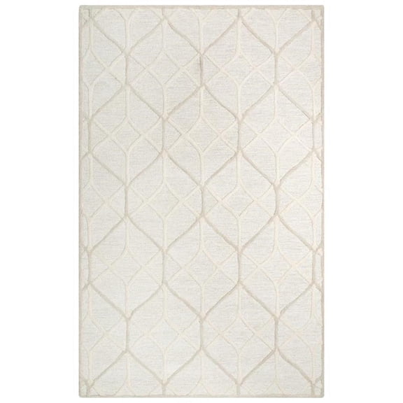 Alora Decor Ava Beige  7'9"X9'9" Tufted Wool Rug
