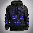 thumbnail image 2 of Yuncity Men's Halloween Hoodies Realistic Printed Long Sleeved Hooded Casual Unique Outdoor Hoodie For Men Xxxxxxl, 2 of 3