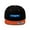 Black/Deep Orange, variant on Unisex Flat Bill Hat
