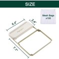 thumbnail image 4 of Sink Strainer Foldable Food Catcher with 100pcs Mesh Bags - Green, 4 of 13