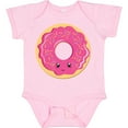 thumbnail image 3 of Inktastic Hot Pink Donut Boys or Girls Baby Bodysuit, 3 of 5