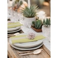 thumbnail image 5 of Yellow Beige Striped Cloth Napkins Set of 6 Reusable Dinner Napkins, Modern Farmhouse Retro Lines Cocktail Napkin Washable Table Napkins for Wedding/Holiday Party/Baby Shower 20"x20", 5 of 7