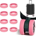 thumbnail image 1 of 8 Pcs Housse de Roue de Valise, Housses de Protection de Roues de Valise de Voyage, Housses de Roue de Valise en Silicone, Réduit le Bruit, 1 of 5