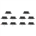 thumbnail image 2 of 10X Pc 8 Channels Fan Hub 4 Knob Cooling Fan Speed Controller for Cpu Case Hdd Vga Pwm Fan Pci Bracket,10 x governor 10 x screw,black, 2 of 8