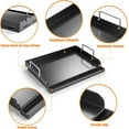 thumbnail image 4 of 17" x 13" Nonstick Coating Cooking Griddle for Gas Grill, Universal Flat Top Plate Insert with Grease Groove, 4 of 7
