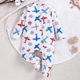thumbnail image 2 of 0-3 Months Newborn Bodysuit Baby Romper For Falland Winter Long Sleev Belly Romper To Zipper Long Sleeve Sleeper Jumpsuit Blue Infant Gift, 2 of 4