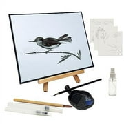 ZenFlow Water Painting Board - The Ultimate Tool for Relaxation and Mindfulness Meditation Practice. Perfect Zen Meditation Gift Set with Brushes and Stencils.