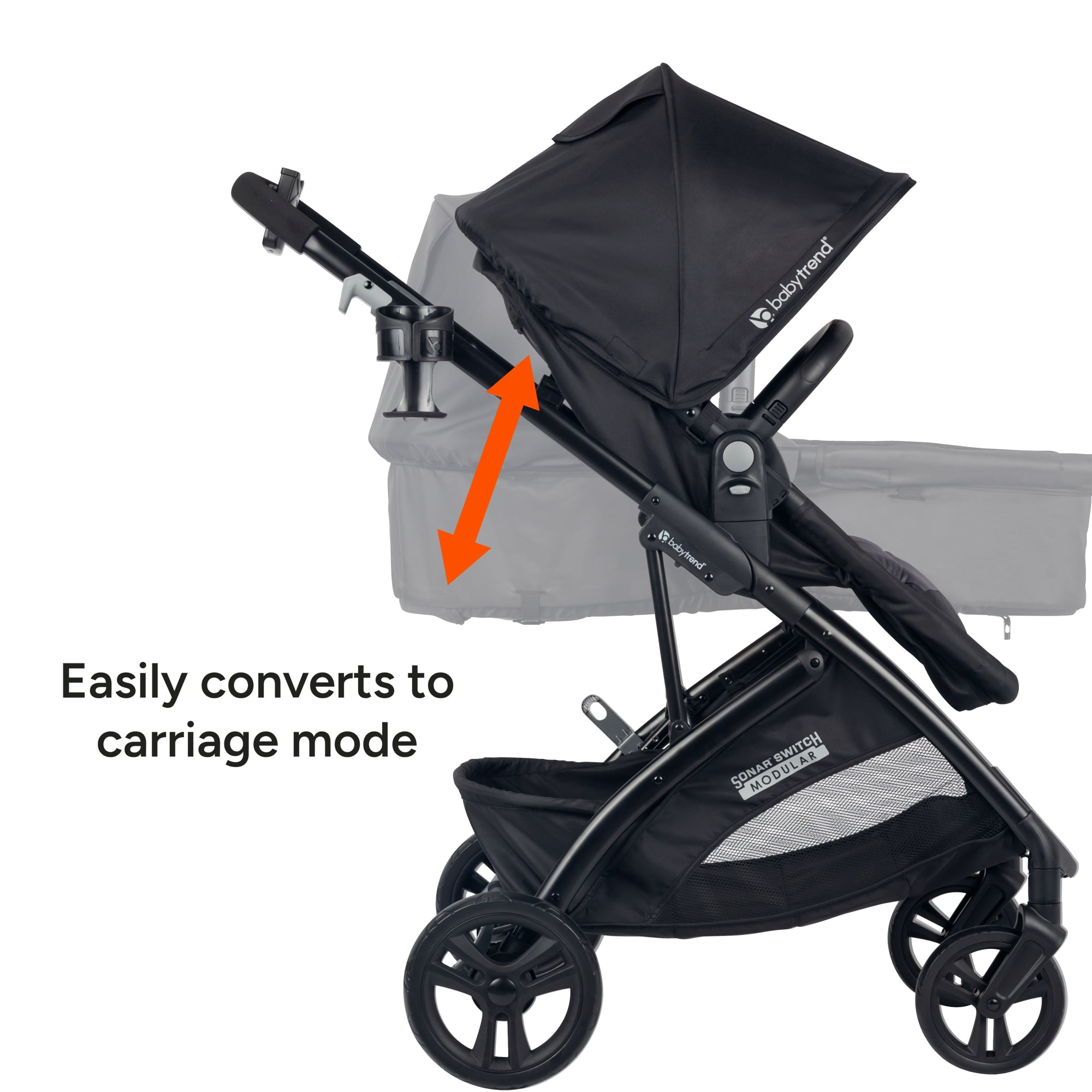 Baby Trend Sonar Switch 6-in-1 Modular Travel System with (with EZ-Lift™ PLUS)