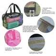 thumbnail image 3 of Bearachild Bolsa de maquillaje, bolsa de cosméticos de baño Visible portátil de viaje, organización de drenaje, organizador de almacenamiento Almacenamiento y organización del hogar, 3 of 6