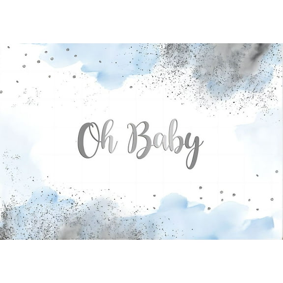 Baby Shower Background or Boys Greenery Oh baby Flowers Gender Neutral Baby Shower Photography Newborn Announced Pregnancy