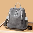 thumbnail image 7 of Womens Corduroy Casual Backpack Purse Convertible Travel Shoulder Bag with Wristlet Corduroy Wallet Handbag, 7 of 7
