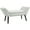 Cream White, variant on HOMCOM Button Tufted Entryway Bench, Linen Upholstered Bedroom Bench