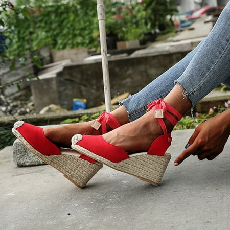 

JNGSA Women S Sandals Bling Sandals For Women Summer New Solid Color Wedge French Strap Sandals Flat Sandals For Women