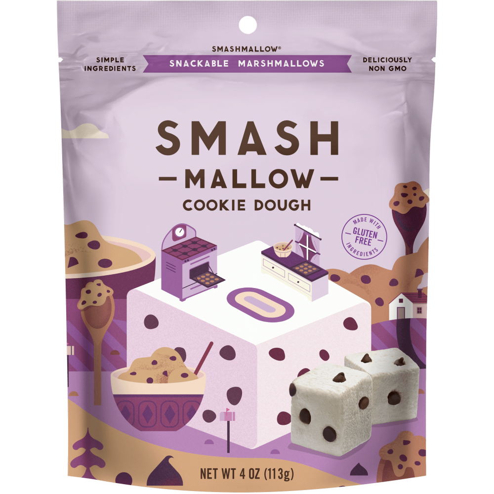Smashmallow Snackable Marshmallows Cookie Dough, 4 Oz