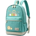 thumbnail image 3 of Roffatide Anime Sumikko Gurashi Game White Bear Tonkatsu Print Casual Backpack Green Canvs Schoolbag, 3 of 7