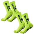 thumbnail image 1 of Calcetines largos de deporte SpotFluorescent 2Pares Verde Fluorescente 6-12.5US TapeDesign Calcetines Tubo Medio Algodón, 1 of 2