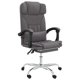 thumbnail image 1 of Silla VidaXL, escritorio reclinable con ruedas, giratoria de 360°, piel sintética gris, 1 of 5