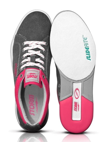 Storm Meadow Women's Bowling Shoes Grey Pink 