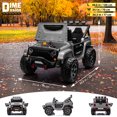 thumbnail image 3 of VOLTZ TOYS HAVOC 2-Seater Jeep 24V Kids Ride-On Off-Road Truck, Motorized Toy Car Vehicle with Parent Remote Control, High Clearance Open Doors, LED Lights, Gray, 3 of 6