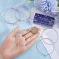 thumbnail image 3 of 18Pcs Blank Bangle Bracelets Wire Blank Bracelets Bulk 304 Stainless Steel Textured Simple Thin Open Wire Charm Bangles Wire Bangle Bracelet for DIY Crafts Women Bracelets Making Supplies, 3 of 6