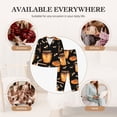 thumbnail image 5 of Goofa Bee and Honey Printed Women’s 2 Piece Pajama Set Super,Pajamas Women's Long Sleeve Sleepwear Soft Button Down Loungewear Pjs Lounge Set Nightwear-Large, 5 of 9