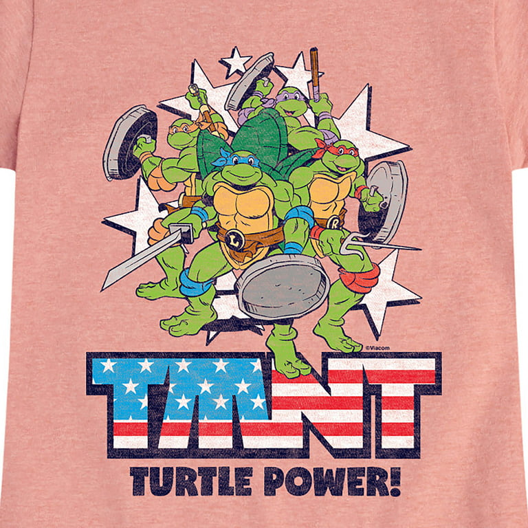 Teenage Mutant Ninja Turtles - Turtle Power Americana - Toddler & Youth  Girls Short Sleeve Tee