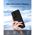 thumbnail image 5 of 【3 in 1 for Samsung Galaxy A23 5G case, with 2 Pack Screen Protector, Camera Protection，Liquid Silicone Slim Shockproof Protective Phone Case [Microfiber Lining] (Black), 5 of 12