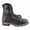 Black, variant on Milwaukee Leather Men's Classic Black Leather Lace-Up Logger Boots w/ Side Zipper MBM9095 7.5