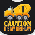 thumbnail image 4 of Inktastic 1st Birthday Construction Truck Cement Mixer Boys or Girls Baby Bib, 4 of 4