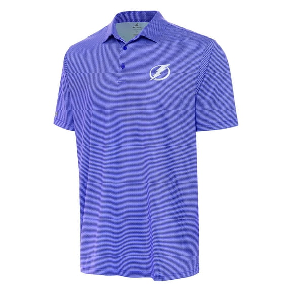 Men's Antigua Royal/White Tampa Bay Lightning Rings Polo