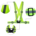thumbnail image 5 of Chaleco de seguridad + pulseras reflectantes de seguridad, chaleco de seguridad elástico ajustable y reflectante para correr, andar en bicicleta y motociclismo., 5 of 5