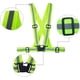 thumbnail image 5 of Chaleco de seguridad + pulseras reflectantes de seguridad, chaleco de seguridad elástico ajustable y reflectante para correr, andar en bicicleta y motociclismo., 5 of 5