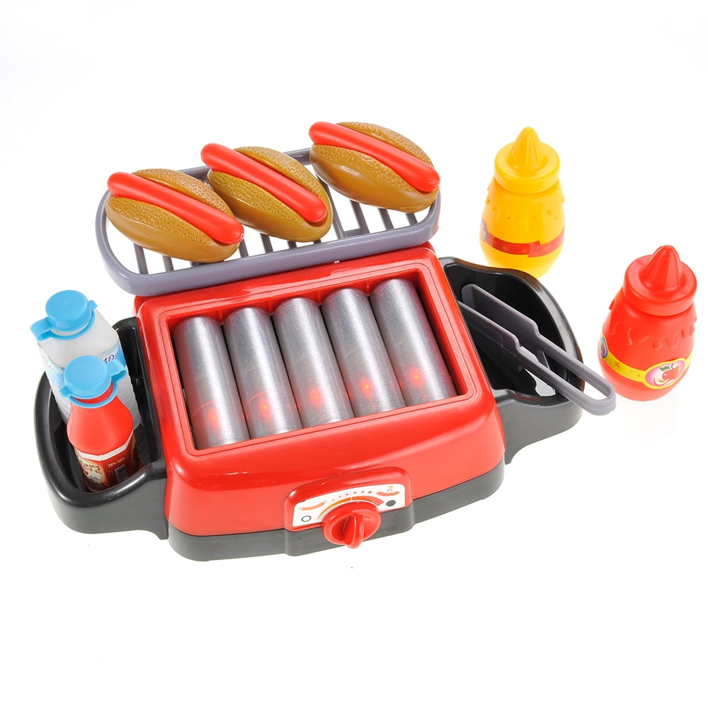 Kitchen Connection Hot Dog Roller Grill Pretend Food Playset - Multicolor