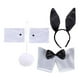 thumbnail image 4 of Bunny Costume Set Headwear Bowtie Decorativo Conejo Oreja Diadema Pajarita Puños Cola para Mujeres Concierto Decoración Halloween Cosplay Hugo disfraz de conejo, 4 of 10