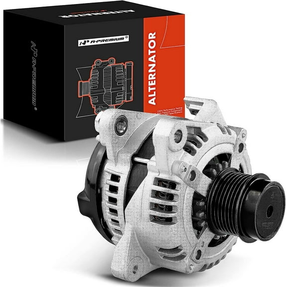 A-Premium Alternator Compatible with Toyota RAV4 2006 2007 2008, L4 2.4L, 12V 100A CW 7-Groove Clutch Pulley, Replace# 1042104790, 1042104791, 1042104792, 27060-28300