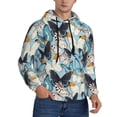 thumbnail image 2 of Sikiie Butterflys Men's Hoodie, Essentials Hoodie, Sweatshirt, Pullover Hooded Sweatshirt for Men-4X-Large, 2 of 7