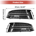thumbnail image 4 of 1 par de rejilla de luz antiniebla delantera para Audi A4 B9 S-Line S4 No.8W0807681F/8W0807682F tono negro plateado, 4 of 7