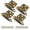 Bronze, variant on 4-Pack (2 Pair) Antique Copper Self-Closing Cabinet Hinges - 1/2" Variable Overlay Semi-Concealed Face Frame, Flush Mount for Kitchen/Bath Cabinets/Door Bumpers & Upgraded Screws