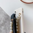 thumbnail image 2 of Designed for iPhone Case,Cute Silicone with Pearl Hand Bracelet Camera Lens Protection Shockproof Protective Cover Phone Case (White,iPhone 16 Pro), 2 of 6