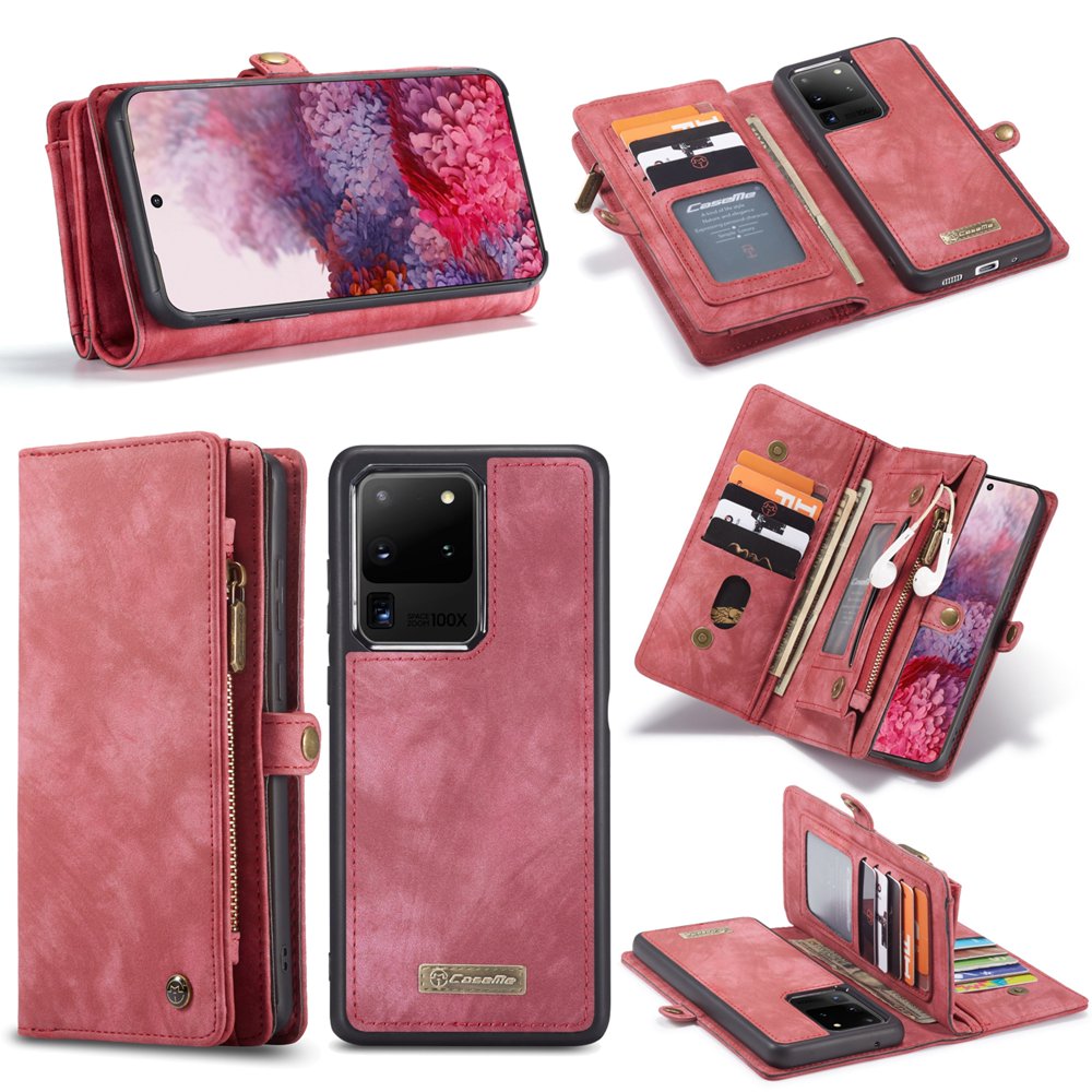 Dteck Wallet Case For Samsung Galaxy S20 Ultra, Heavy Duty Zipper Purse