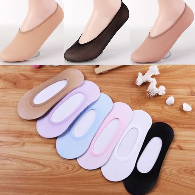 10pair Women's Cotton Antiskid Invisible Liner No Show Peds Low Cut Socks